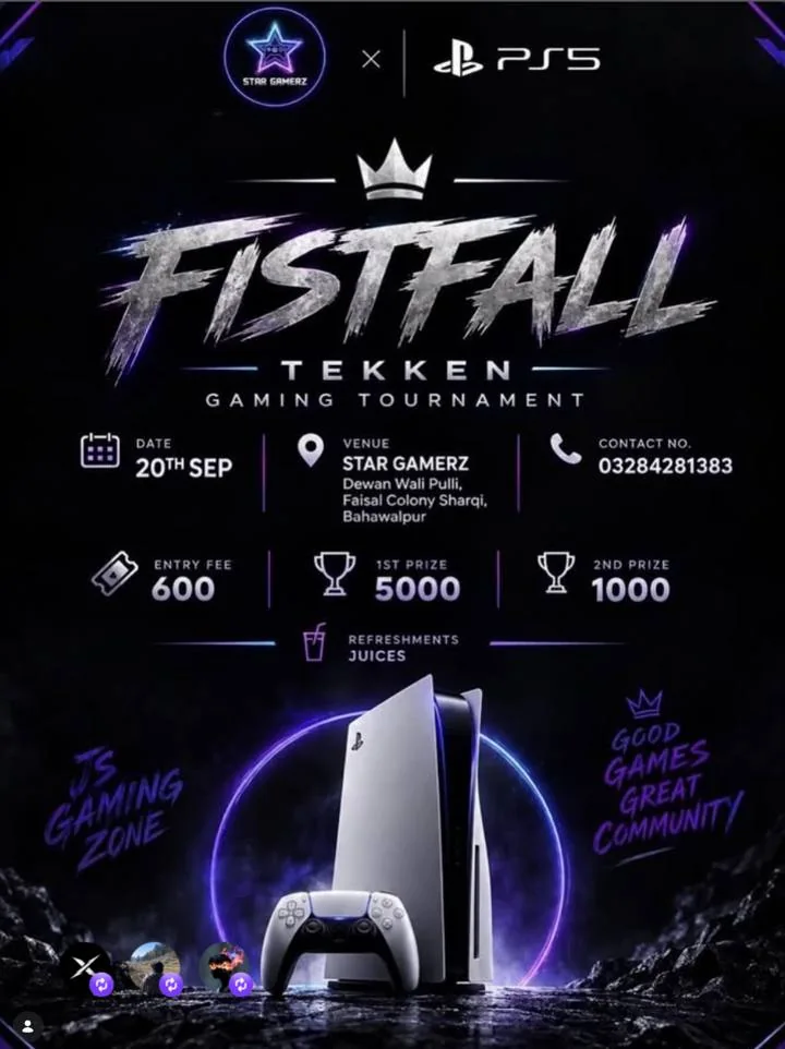 Fist Fall Tekken Gaming Tournament poster